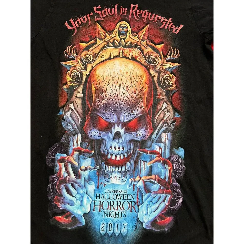 Halloween Horror Nights Universal Studios Exclusive 2017‎ Shirt Skull XSmall